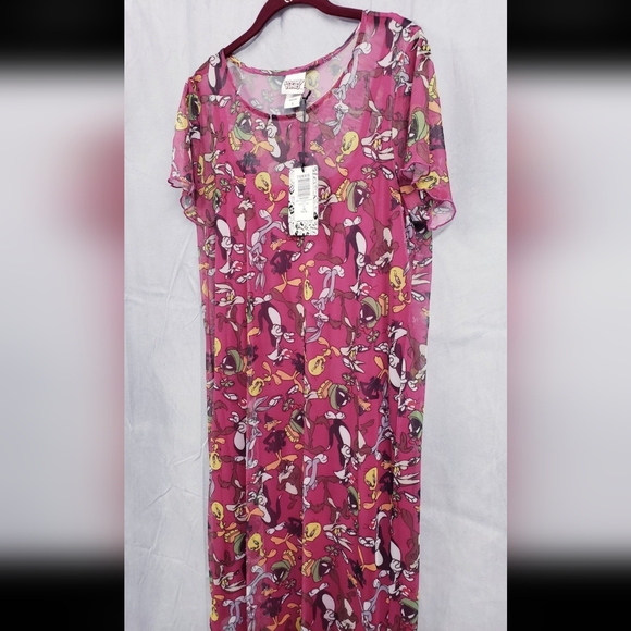 Torrid Looney Tunes Mesh BodyCon Dress Club Rave Punk - Picture 4 of 8